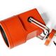 Orange spotlight "Unispot" by Bent Boysen for Louis Poulsen. Denmark 1970s