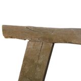 Chaise tripode régionaliste en bois