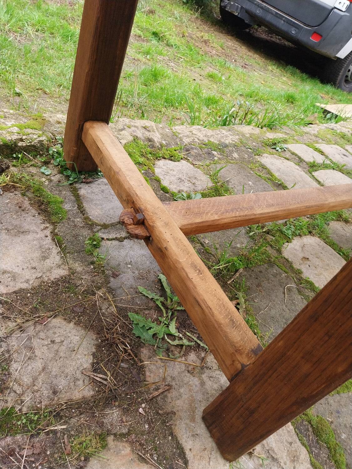 Antique oak farmhouse table