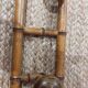 Bamboo wall-mounted coat and hat rack