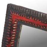 Large format ceramic wall mirror