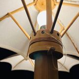 70s bamboo parasol lamps