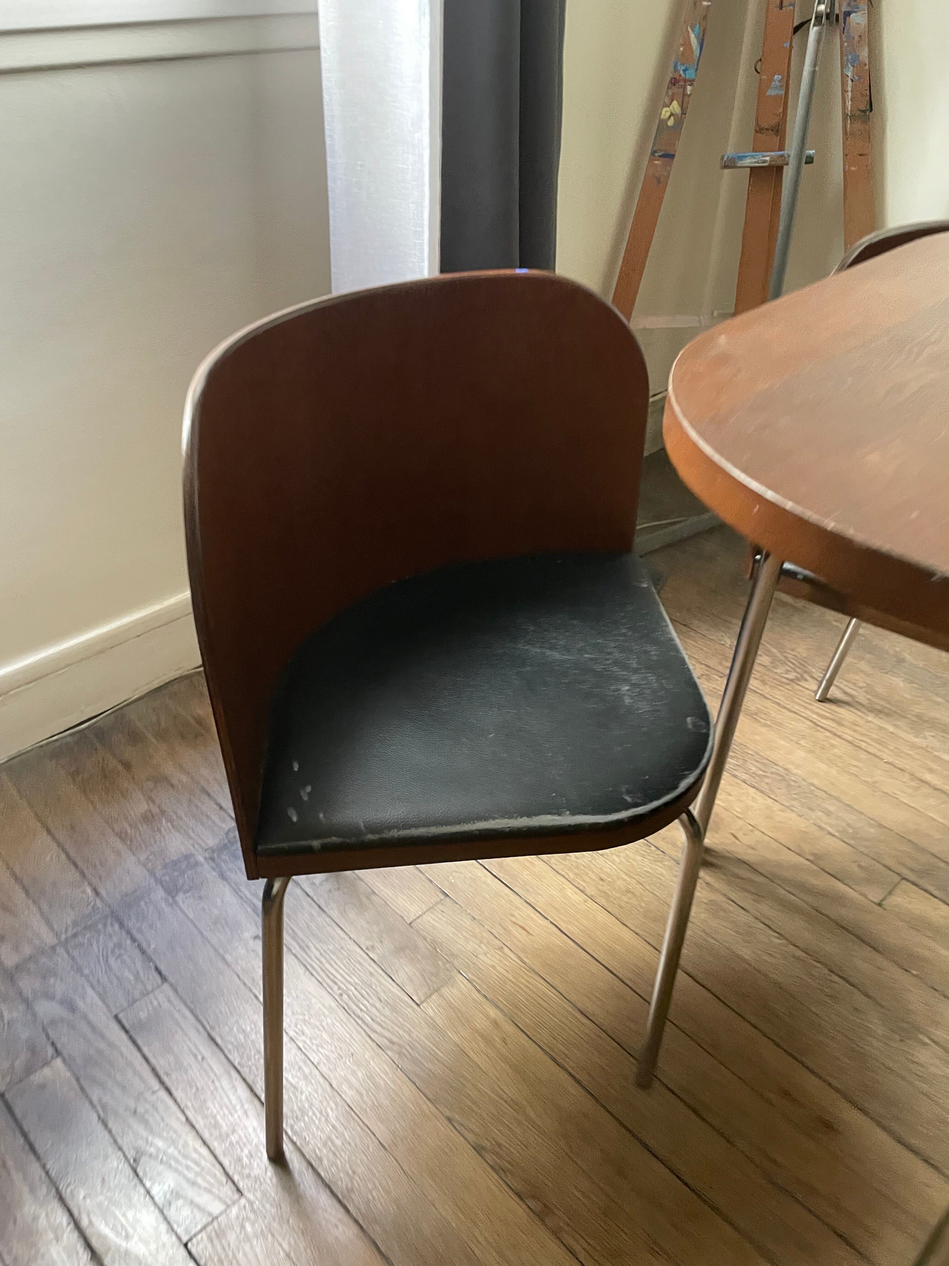Table et 4 chaises en teck modèle « Fusion » par Sarah Kragnert x Ikea