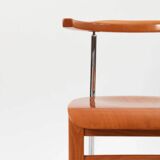 Set of 6 Italian cherry wood chairs