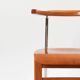 Ensemble de 6 chaises en bois de cerisier italien