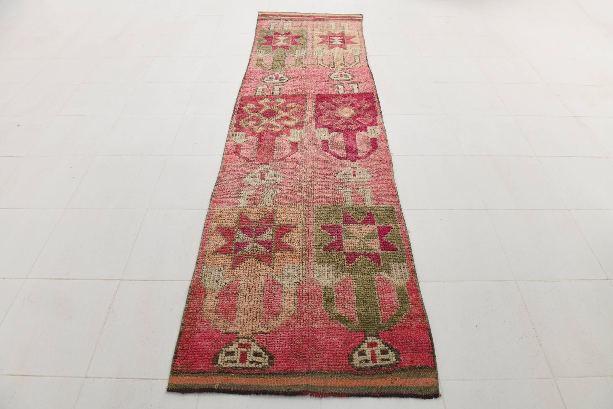Turkish Runner Rug, 91x327Cm