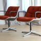 Pair of chairs by Charles Pollock, 1st edition Knoll