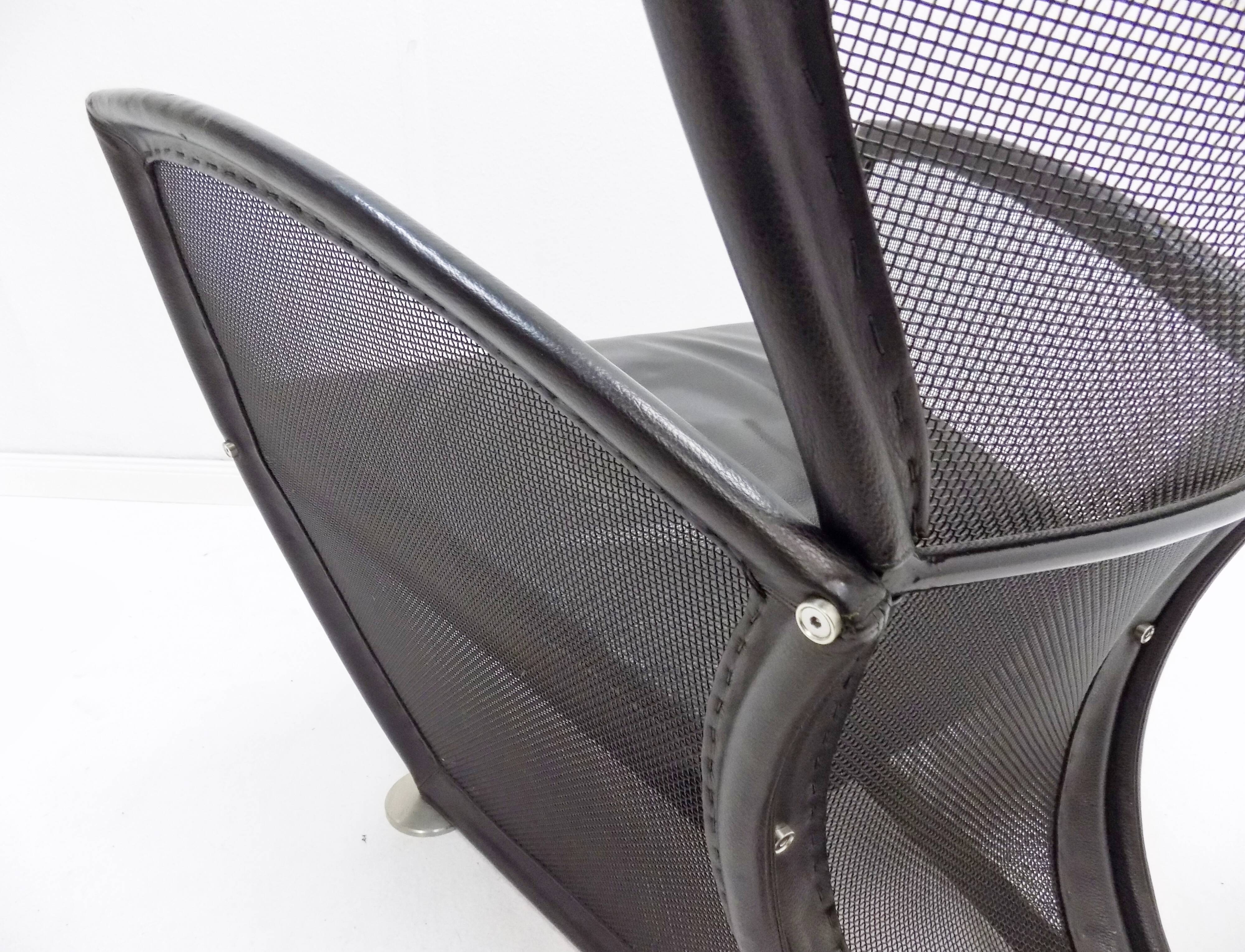 Prive leather armchair by Paolo Nava for Arflex