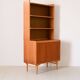 Vintage bookcase with pull-out shelf