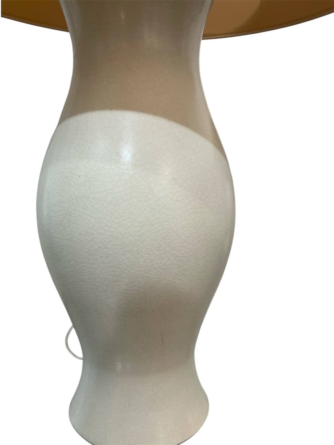 Paire de lampes en céramique blanches