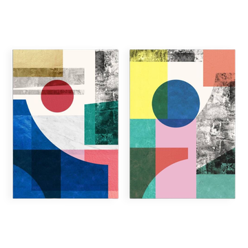 2 geometric art prints. A2 (42x59.4cm)