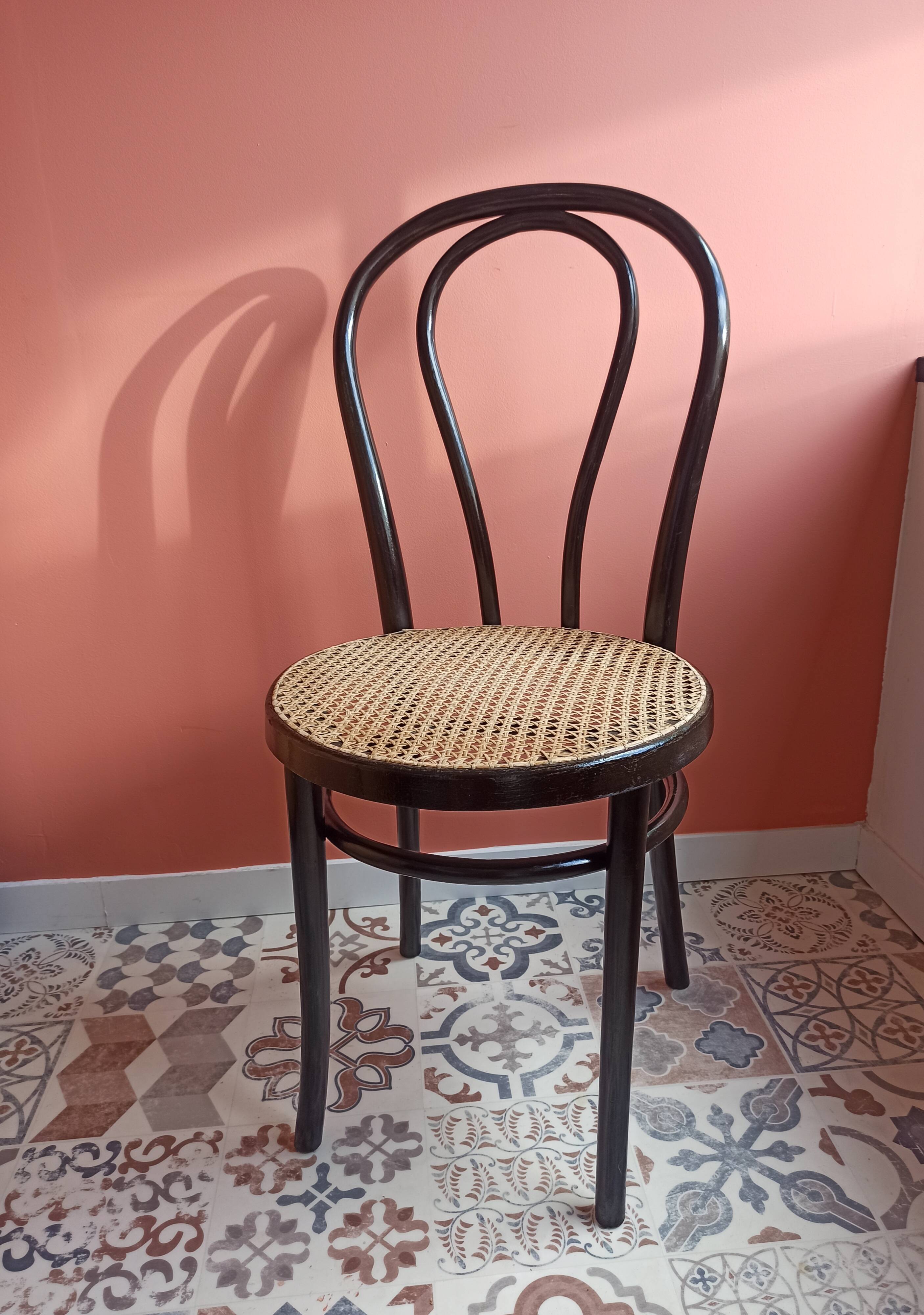 Vintage wooden chair and canning