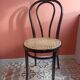 Chaise vintage bois et cannage