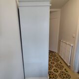 White solid wood wardrobe