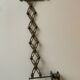 Accordion brass candle holder