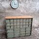 Commode industrielle vert olive