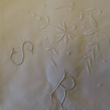 Pair of embroidered pillowcases monogrammed SR