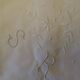 Pair of embroidered pillowcases monogrammed SR