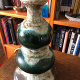 Green Lava ceramic lamp foot circa 1960
