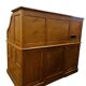 Bureau à rideau américain vintage en bois