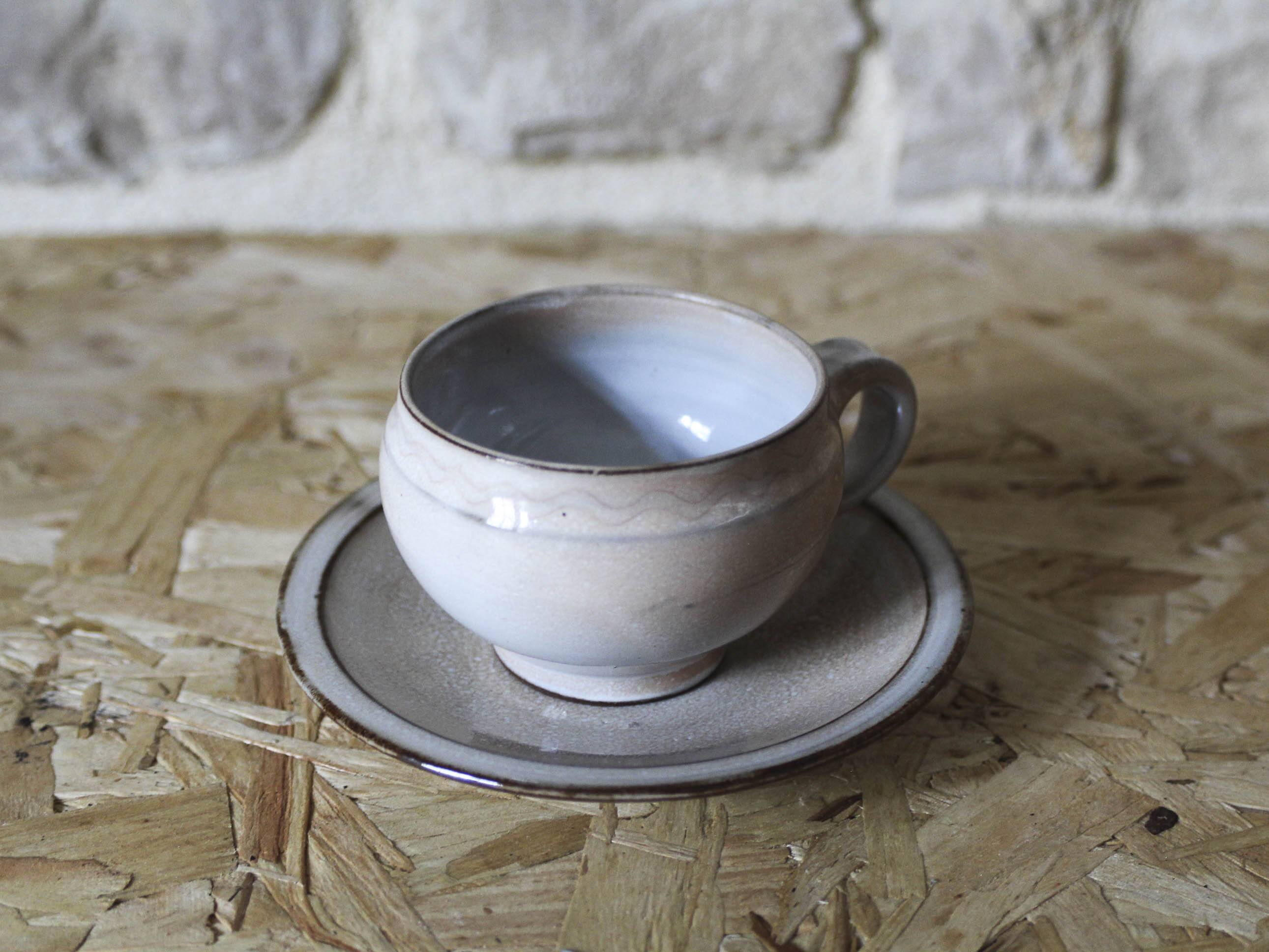 Set of 10 espresso cups and saucers Chantal and Thierry Robert