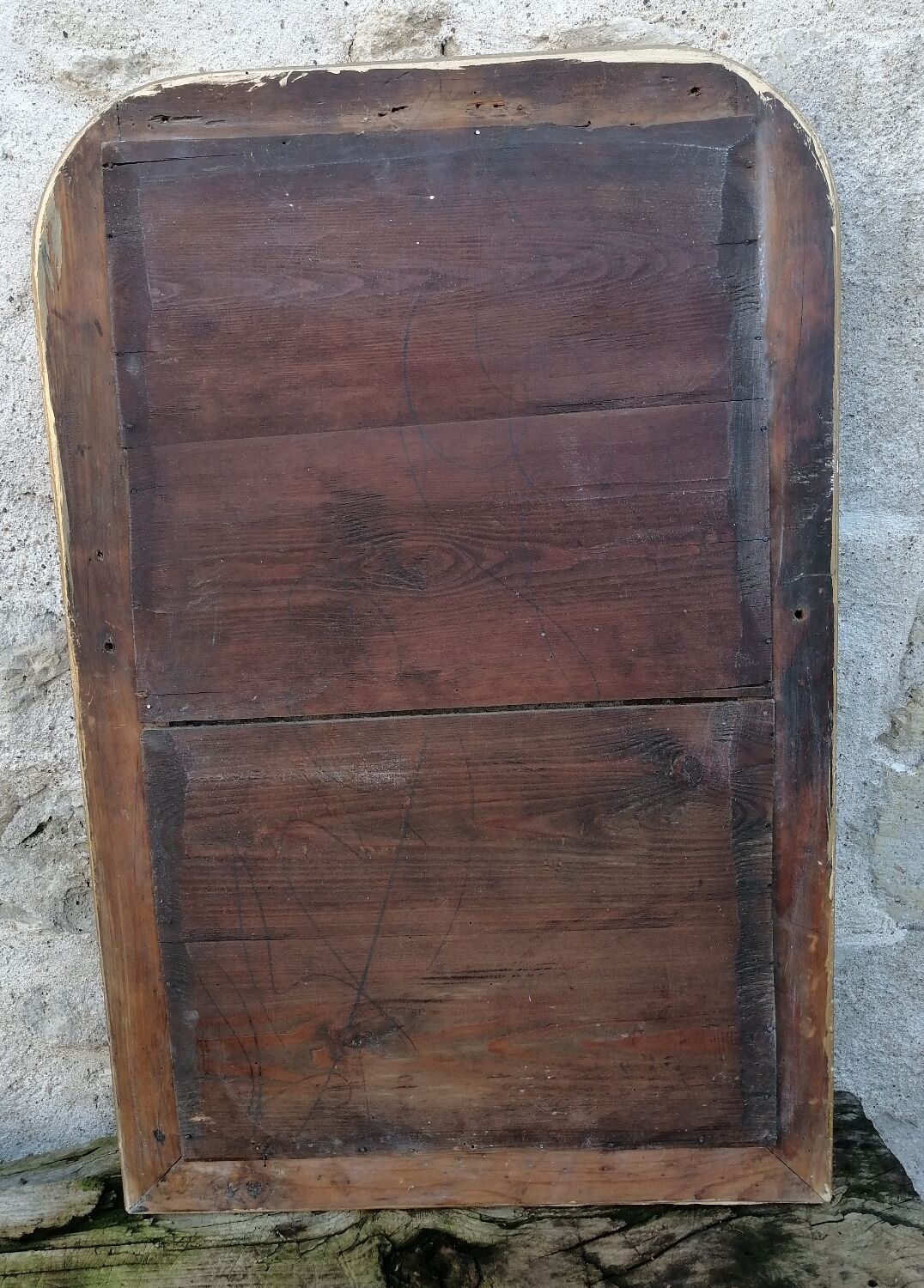 Old mirror gilded 77cm x 51cm