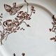 Ironstone dessert plates, poppies
