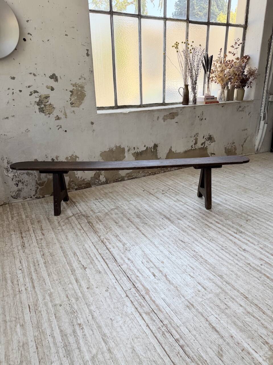 Oak farm bench 1950 220cm