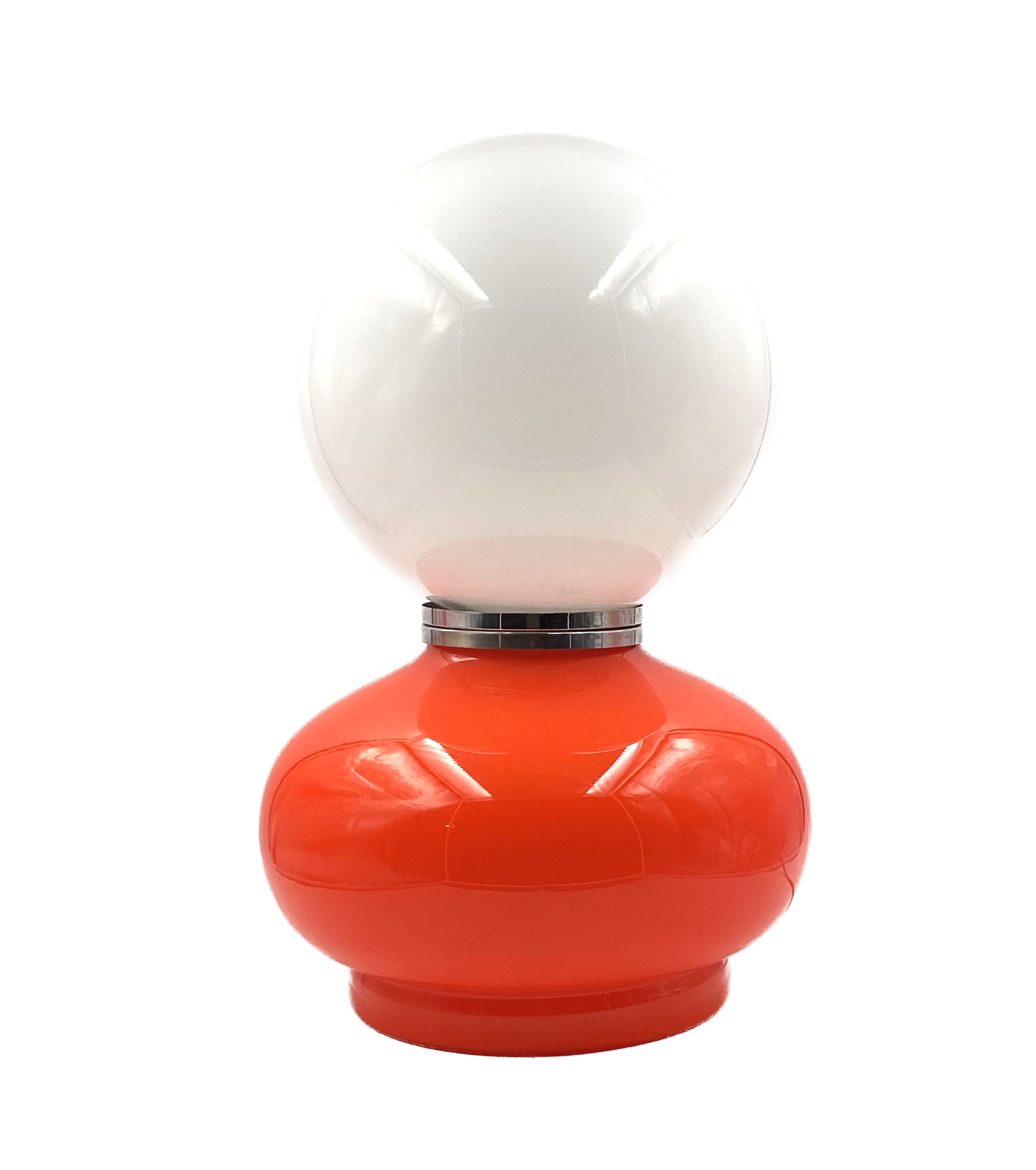 Space age red murano glass table lamp, 1970s
