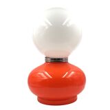 Space age red murano glass table lamp, 1970s