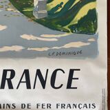 Original tourist poster "Ile de France" 62x100cm 1945