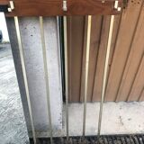 Hanging wall coat rack with vintage mirror 60s