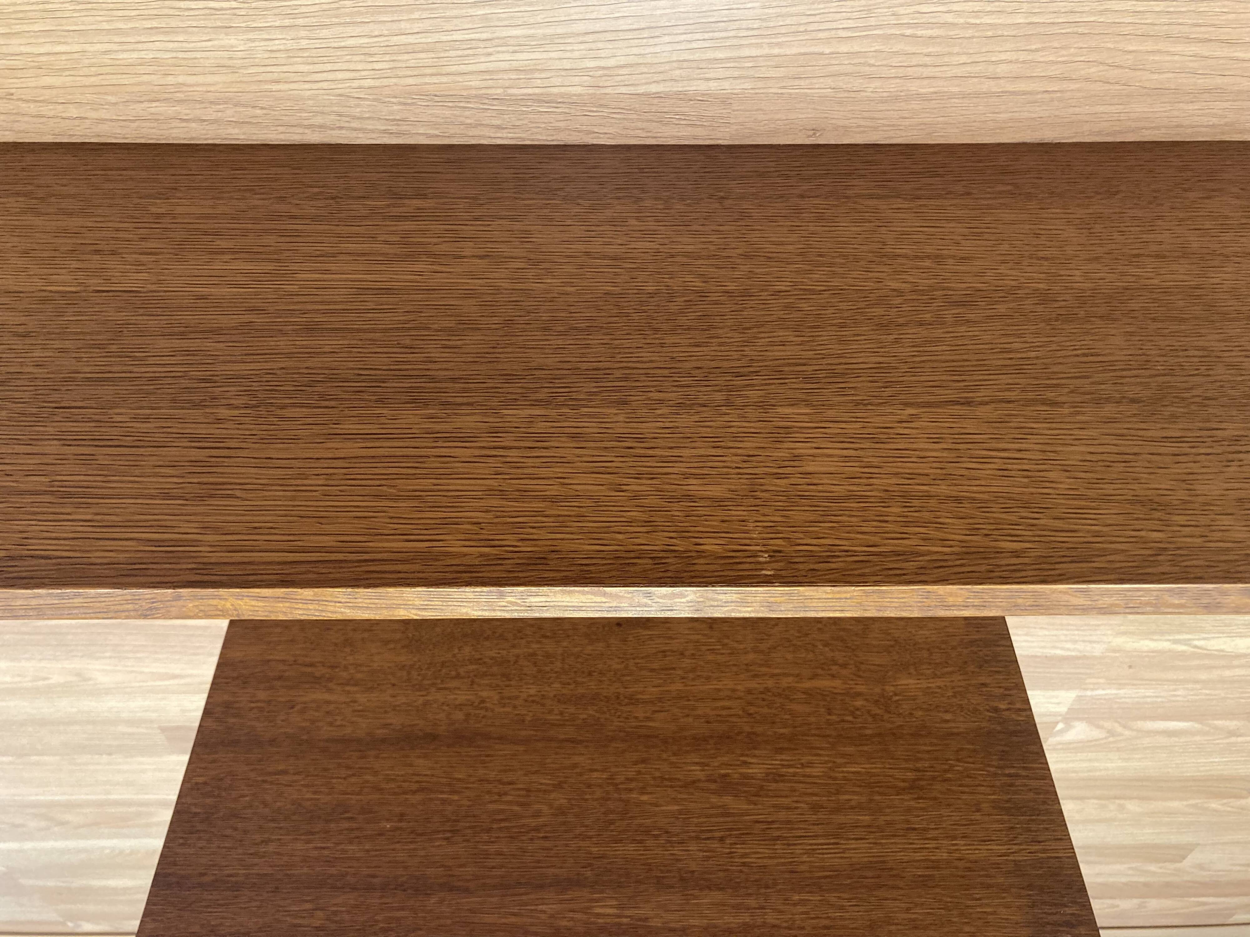 1950s design oak shelving unit.