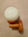 Applique pin et verre blanc vintage