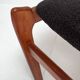 Re upholstered set of 6 design chairs by Burchardt Nielsen, 1960s