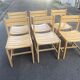 Lot of 6 pine chairs