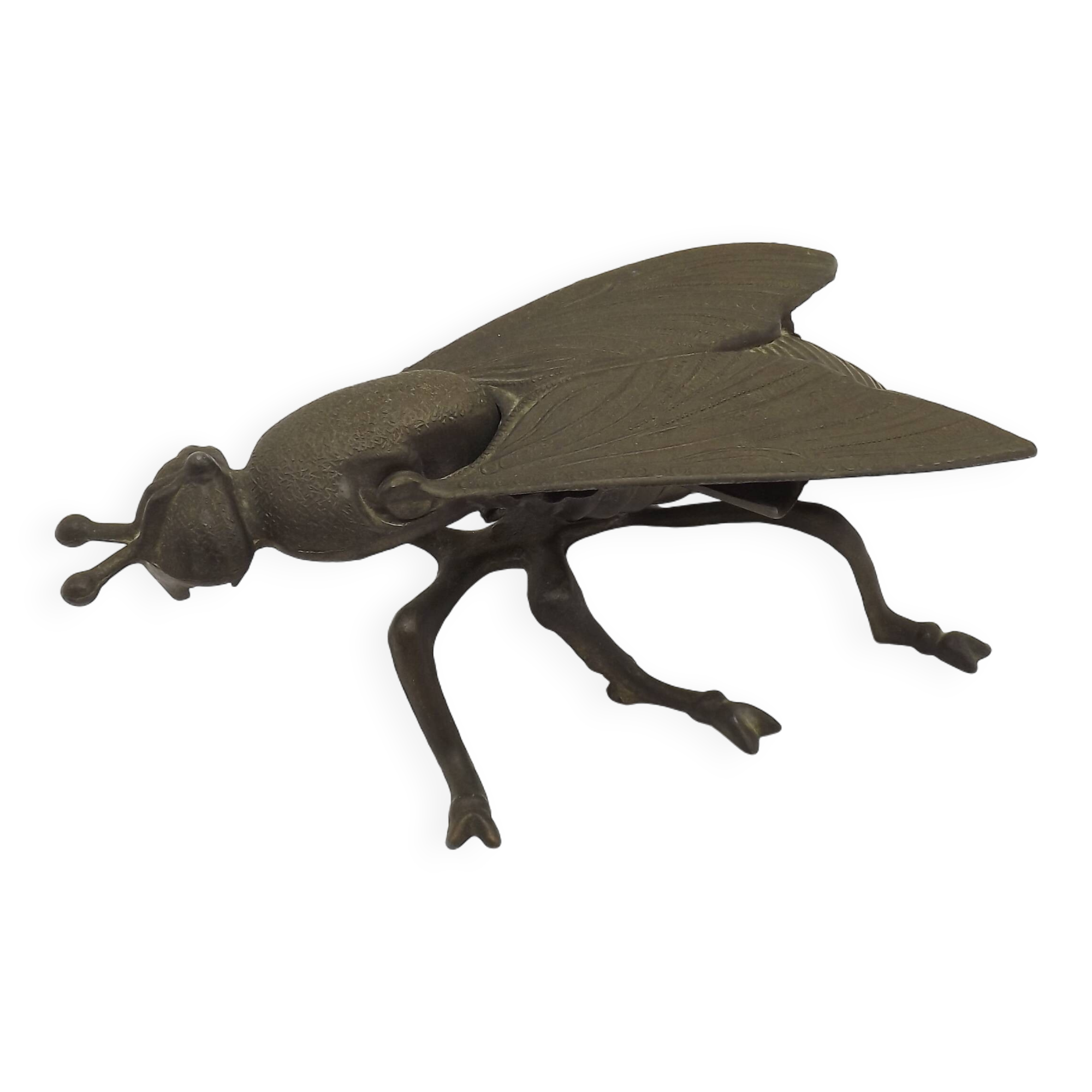Brass Art Deco fly with movable wings Collection 4288
