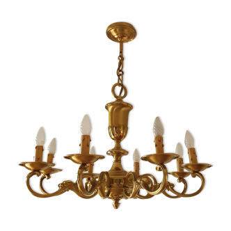 Brass chandelier