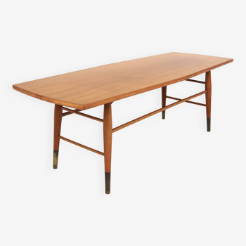 Scandinavian mahogany coffee table, Tingströms, Valdemarksvik, Sweden, 1950