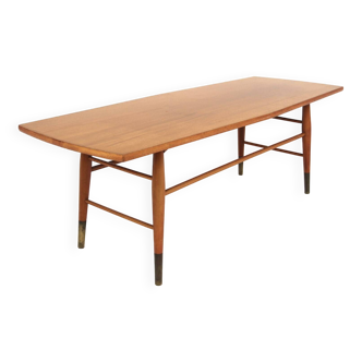 Table basse scandinave en acajou, Tingströms, Valdemarksvik, Suède, 1950