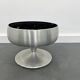 Flowers aluminum round pot, 1970 s