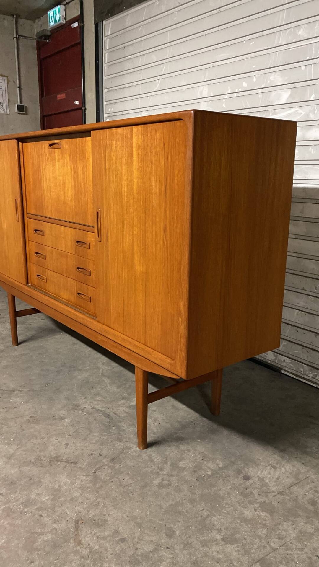 Vintage Scandinavian teak enfilade Clausen & son