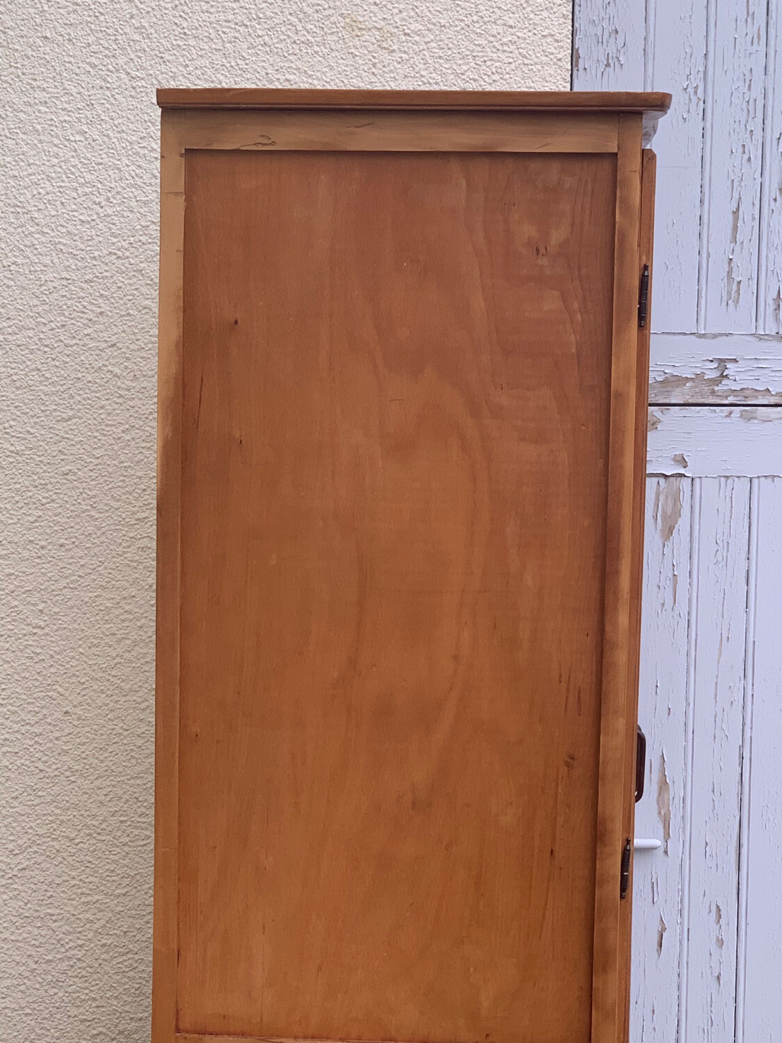 Parisian wardrobe vintage beech 1970