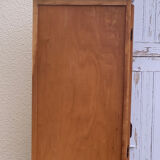 Parisian wardrobe vintage beech 1970