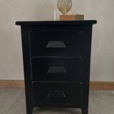 Black bedside table