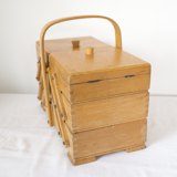 Wooden sewing worker