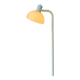 White metal vintage floor lamp with acrylic shade