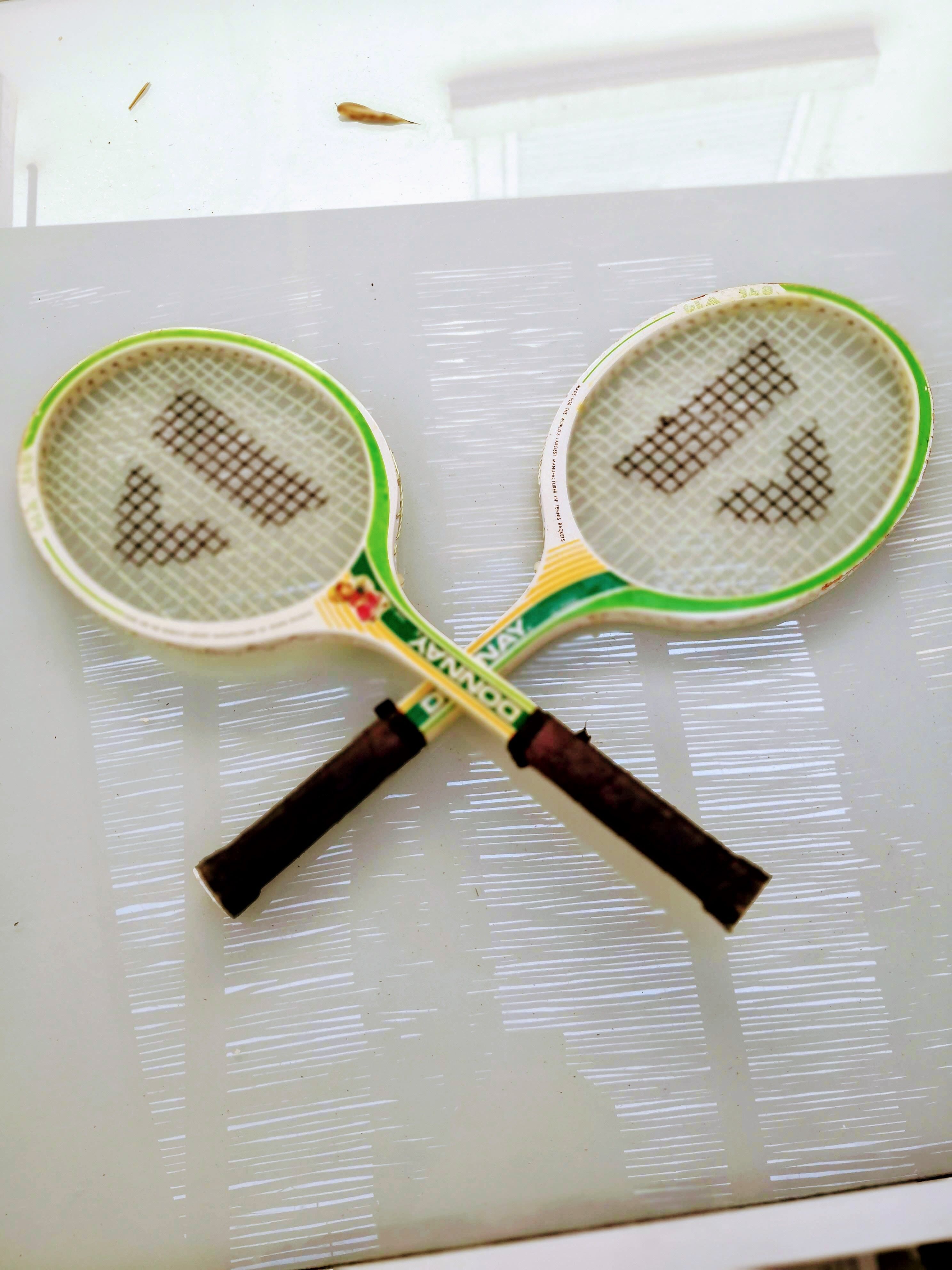 Junior tennis Donnay rackets pair
