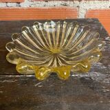 Vintage Murano Yellow Blown Glass Bowl #D527