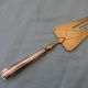 Art Deco pie server silver handle filled with Minerva hallmark.